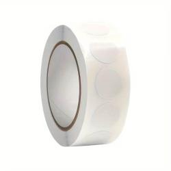 Rouleau 1000 pastilles autocollantes blanches 13mm