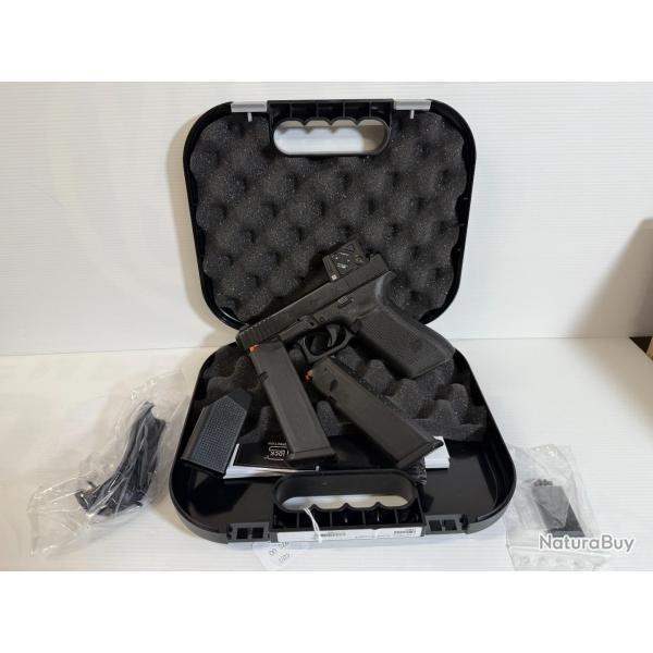 DESTOCKAGE CATEGORIE B PISTOLET GLOCK 45 GENE 5 CAL 9X19+POINT R  AIMPOINT COA FRAIS DE PORT OFFERT