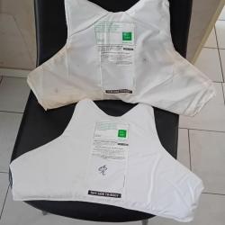 Ench&egrave;re lot de 2 plaques balistiques contre les armes de poings et les lames HAWK 47X33 et 43x31 cm