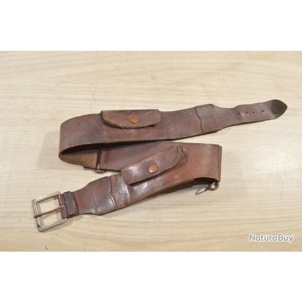Ceinturon cartouchi�re porte monnaie France officier P�riode WWI 1914/1918 Cavalerie (14)