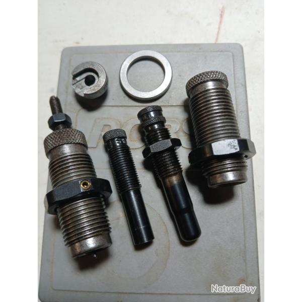 JEU D'OUTILS RCBS CARBIDE DIES 44 MAGNUN /44 SPECIAL AVEC SHELL HOLDER
