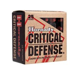 munitions HORNADY cal.357mag 125gr ftx  Critical Defense PAR 75