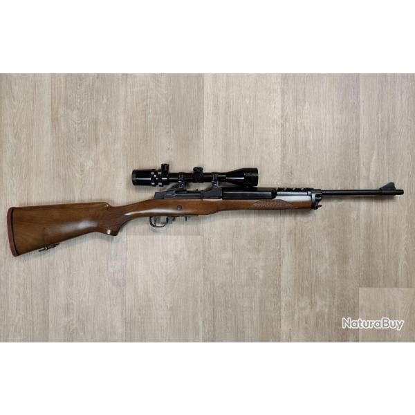 Carabine semi-automatique RUGER mod.MINI 14 - Cal .222 REM + Lunette (Occasion)