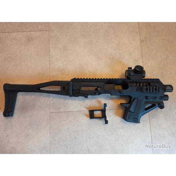 Crosse RONI Glock 19, 17 et adaptateur Glock 44 + Point rouge