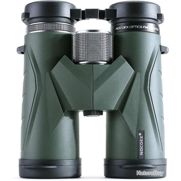 Jumelles 10x42 Compactes Prisme de Toit BAK4 Puissantes Lentille FMC Sac de Transport �tanches Vert