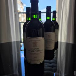 Une caisse de 6 bouteilles ch&acirc;teau de grand ormeaux la lande de Pomerol