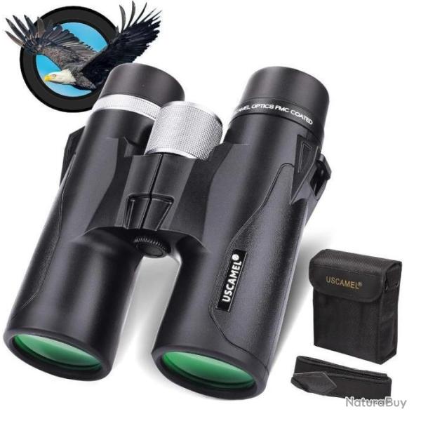 Jumelles  Adultes 10x42 Optiques FMC Puissantes Prisme BAK4 HD 305ft / 1000yds Antibu�e Etanche