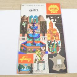 CARTE SHELL CARTOGUIDE N&deg;7 CENTRE ALAIN CORNIC 1967 1968  1960/1980 V&eacute;hicule ancien (5)