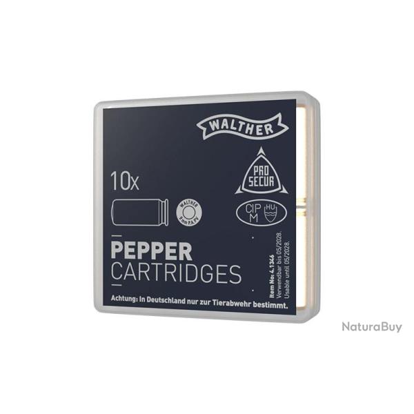 10 cartouches poivre 9mm PAK Walther