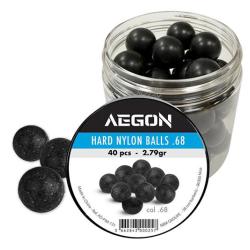 40 Billes durcies nylon calibre .68 Aegon