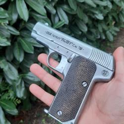 Ruby 1915 Patent 7.65 ww1 r&eacute;plique inerte 1er guerre mondiale.