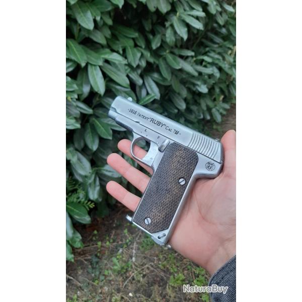 Ruby 1915 Patent 7.65 ww1 r�plique inerte 1er guerre mondiale.