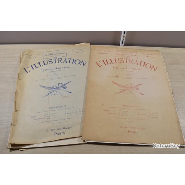 Journal L'Illustration  Militaire Poilu 31 Juillet 1915 + Mai incomplet  (5)