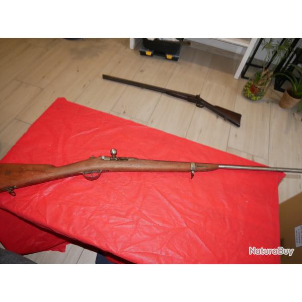 Fusil GRAS transform� chasse en Cal 24 avec de beaux marquages