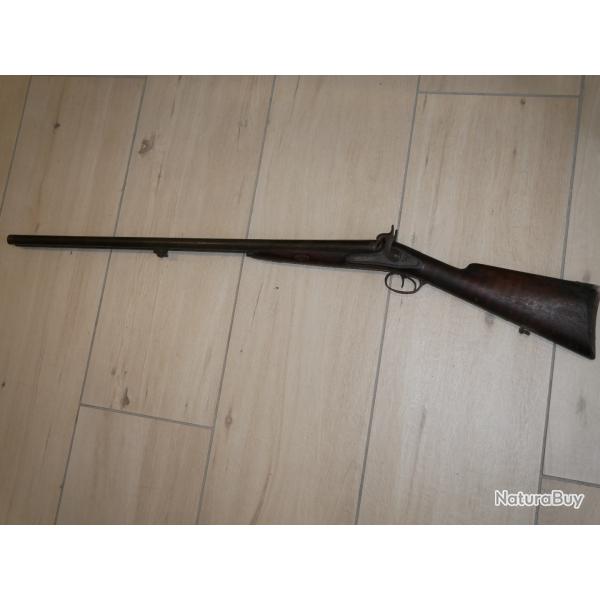 Fusil juxtapos� � percussion en Cal 10 ce qui est peu courant