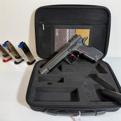 DESTOCKAGE CATEGORIE B PISTOLET CZ 75 SHADOW 2 TARGET ROUGE 9X19 FRAIS DE PORT OFFERT GARANTIE 2ANS
