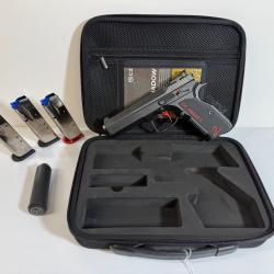 DESTOCKAGE CATEGORIE B PISTOLET CZ 5P SHADOW 2 TARGET ROUGE 9X19 FRAIS DE PORT OFFERT GARANTIE 2ANS