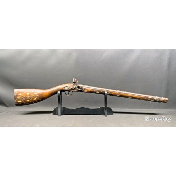 BEAU FUSIL A SILEX DU MAGHREB, DECORS NACRE, USAGE DECORATIF, MAROC, ALGERIE, MOUKHALA
