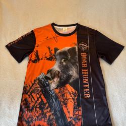 Tee-shirt manches courtes sanglier orange