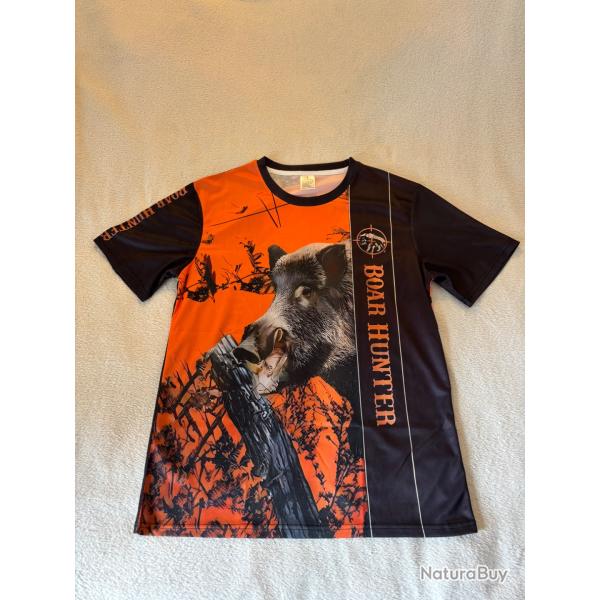 Tee-shirt manches courtes sanglier orange