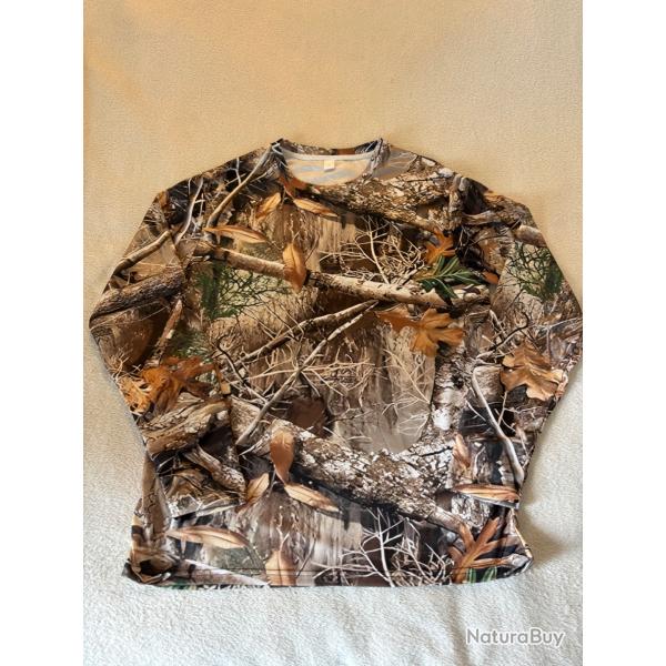 Tee-shirt manches longue camouflage