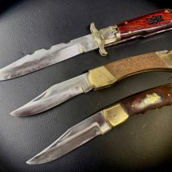 !!! Lot 3 couteaux pliants sans prix de reserve