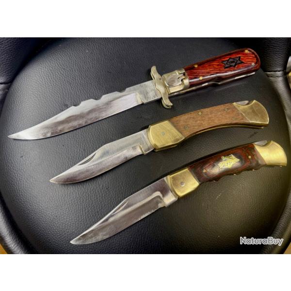 !!! Lot 3 couteaux pliants sans prix de reserve