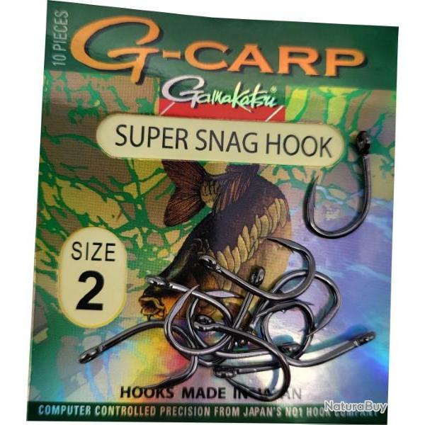Hame�ons carpe G-carp Super Snag Hook Gamakatsu 6