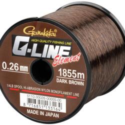 Nylon G-line Element Brown Gamakatsu 0.28mm / 5.90kg / 1490m