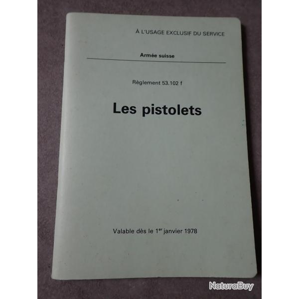 1978 Notice technique pour les pistolets 9 mm suisse mod�le P75 et 1949