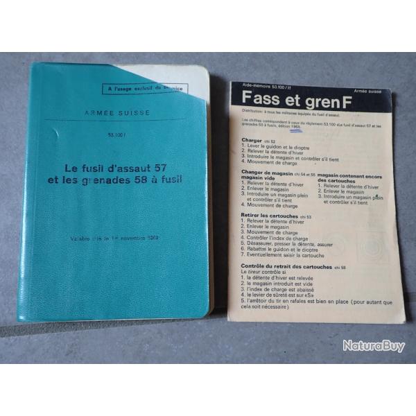 1969 Notice pour le FASS 57 (177 pages !) + un d�pliant cartonn�