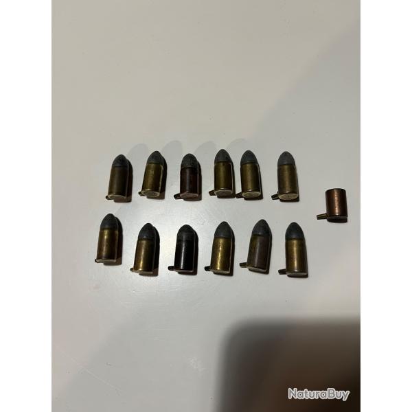 13 cartouche 9mm � broche