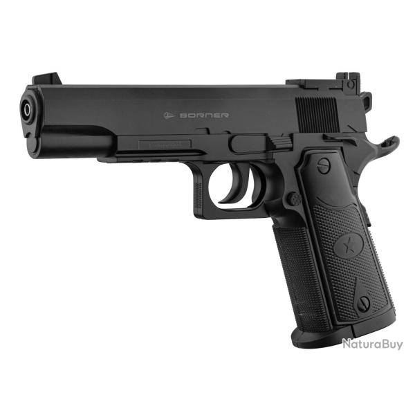 PISTOLET BORNER 1911 4.5MM CO2 BB'S