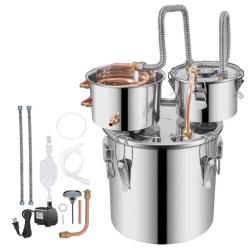 12/30L distillateur de brassage d'alcool bricolage appareil Moonshine acier inoxydable encore whisky