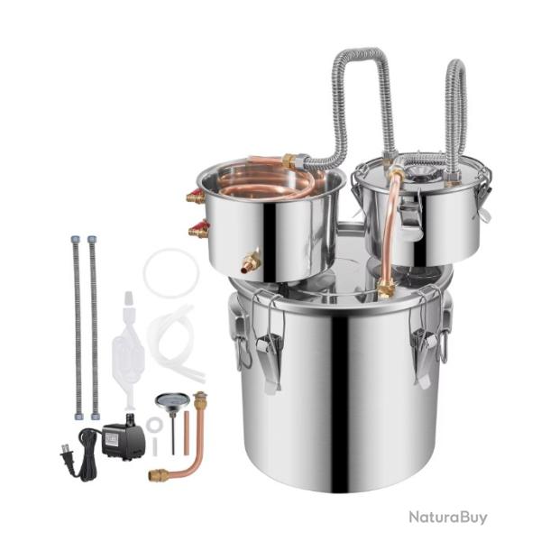 12/30L distillateur de brassage d'alcool bricolage appareil Moonshine acier inoxydable encore whisky
