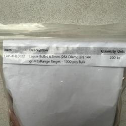 ogives 264 Lapua 6.5. 144 grs Max Range Target GB 582