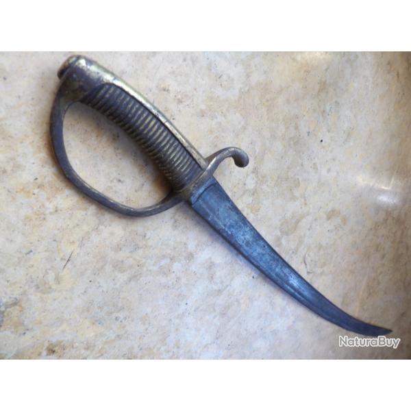 SABRE BRIQUET  infanterie fourbisseur sur la lame sans fourreau