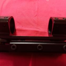 Montage monobloc 24,5 mm pentable pour rail 11 mm