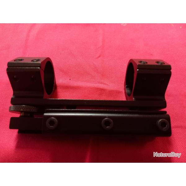 Montage monobloc 24,5 mm pentable pour rail 11 mm