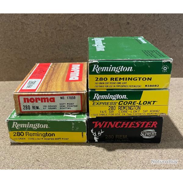 Lot de munitions .280 rem
