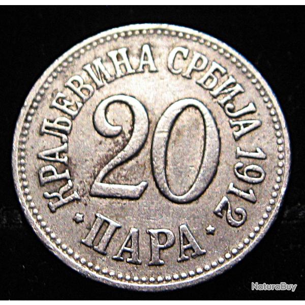 Serbie piece de 20 hapa 1912 ttb diam 22 mm