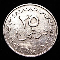 Qatar piece de 25 dirhams  ttb diam 20 mm