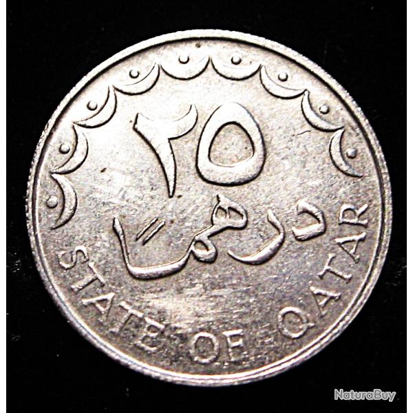 Qatar piece de 25 dirhams  ttb diam 20 mm