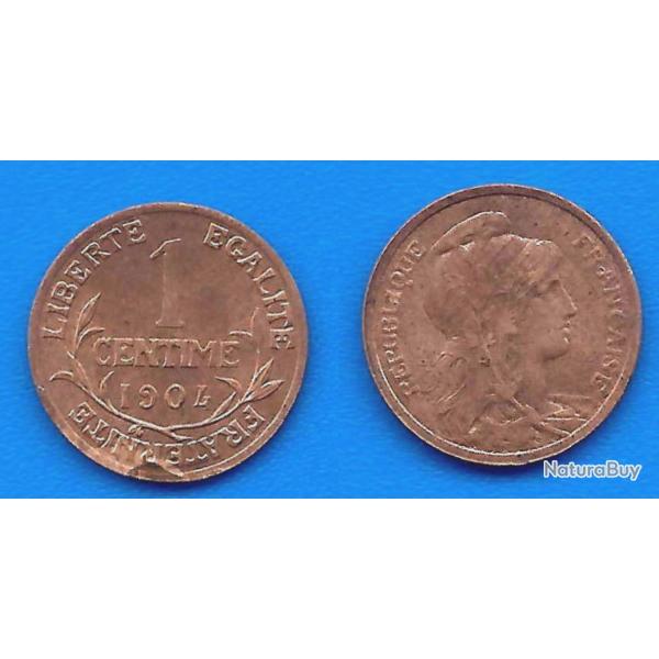 France 1 Centime 1904 Dupuis Pi�ce Centimes anciens Francs Franc