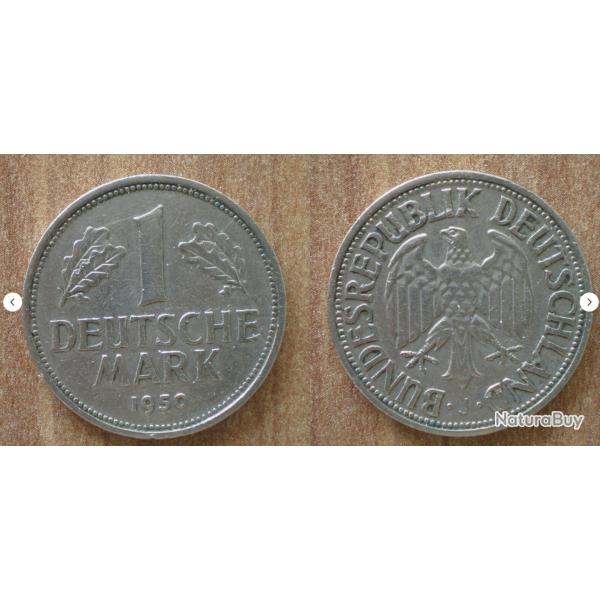 Allemagne 1 Deutsche Mark 1950 Atelier J Piece
