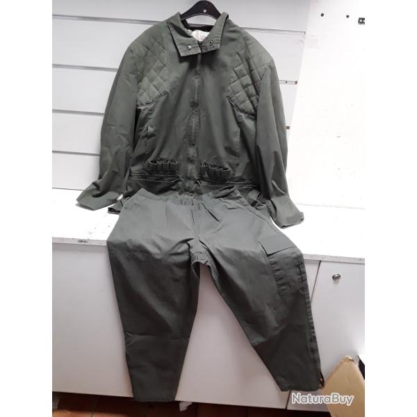 Gilet + pantalon de chasse kaki