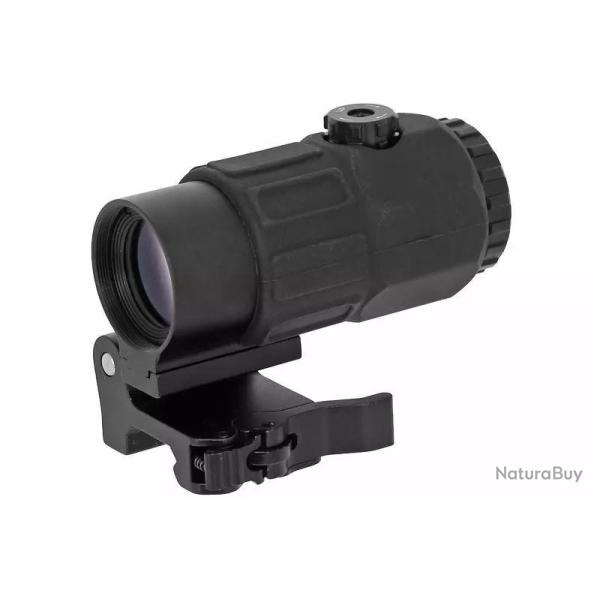 Magnifier zoom X5 attache rapide QD pour rail picatinny