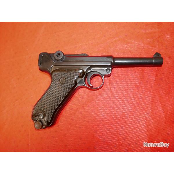 Pistolet LUGER P08 rare Marquage G et genouill�re S/42 mod�le datant de 1935 en 9x19mm
