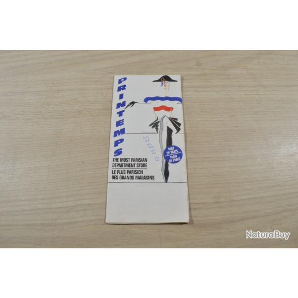 Printemps Department Store Most Parisian Store Map of Paris Vintage carte Paris  (5)