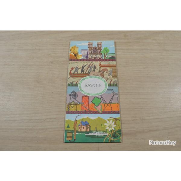 Plan carte routi�re Mobil Savoie  Haute Alpes 1964   (5)